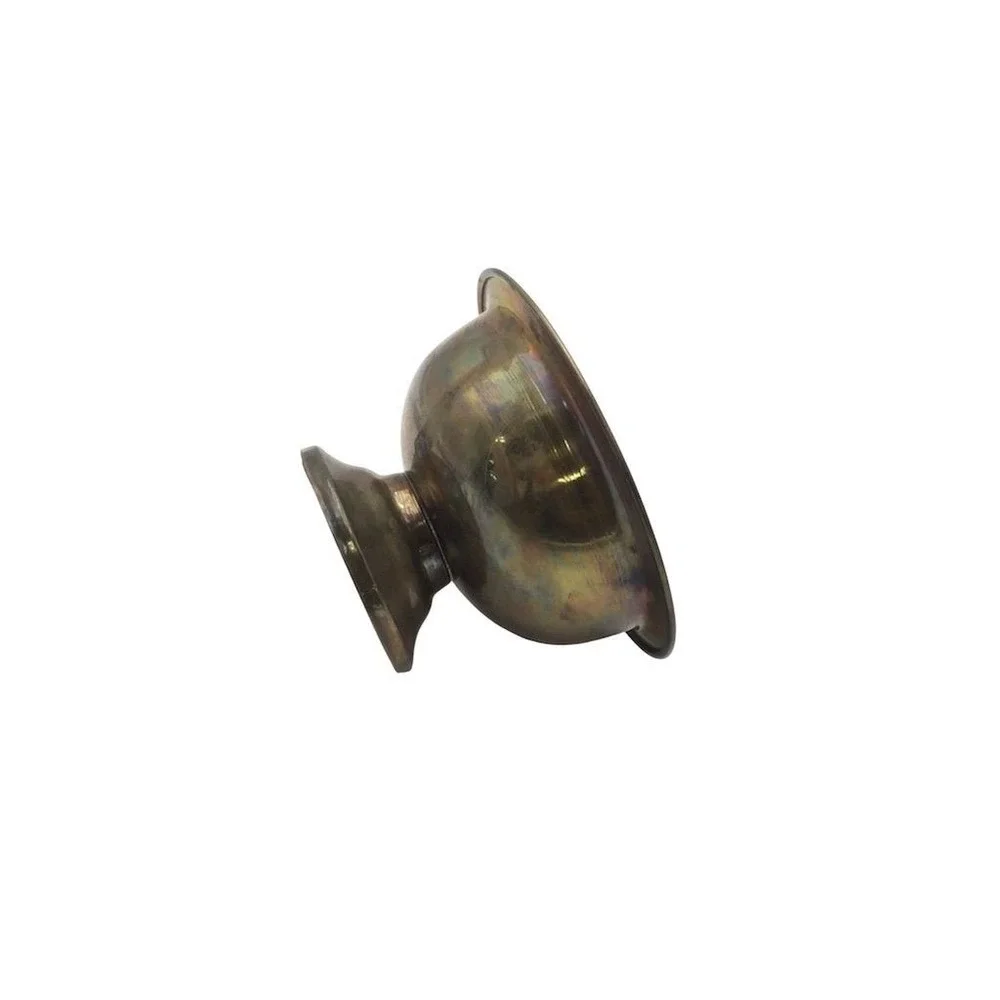 Vintage Brass Pedestal Bowl Decorative Dish Antique Gold Finish‎